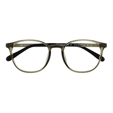 OWNDAYS | ESSENTIAL Light Gray Full Rim Boston right side