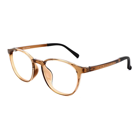 OWNDAYS | ESSENTIAL Light Brown Full Rim Boston right side