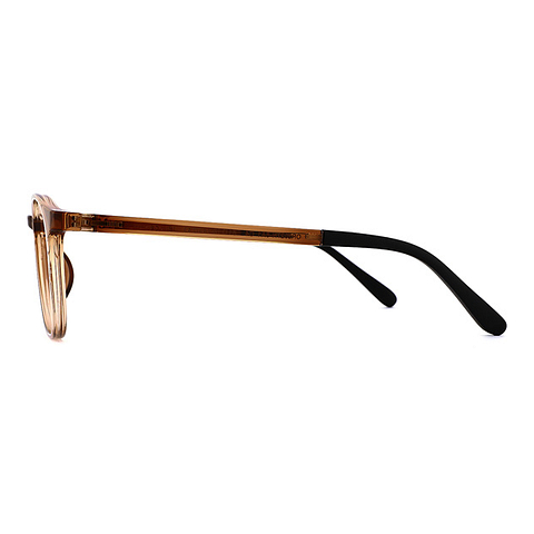 OWNDAYS | ESSENTIAL Light Brown Full Rim Boston left side