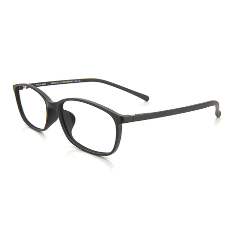 OWNDAYS | ESSENTIAL Black Full Rim Rectangle right side