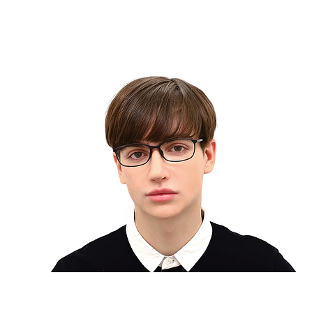 OWNDAYS | ESSENTIAL Tan Brown Full Rim Rectangle left side