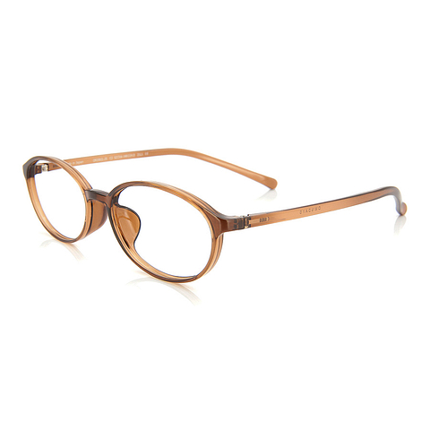 OWNDAYS | ESSENTIAL Light Brown Full Rim Oval right side
