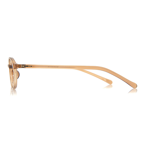 OWNDAYS | ESSENTIAL Beige Full Rim Oval left side