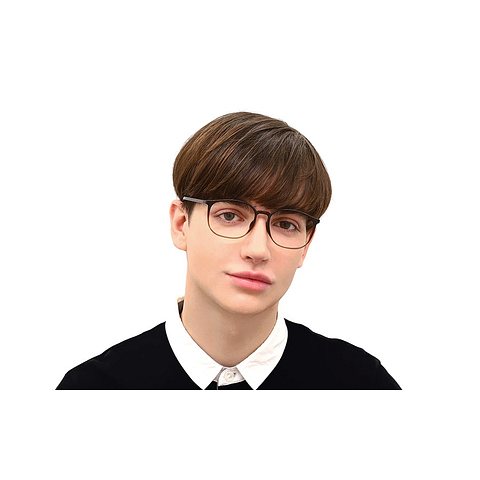 OWNDAYS | ESSENTIAL MATTE BLACK Full Rim Wellington left side