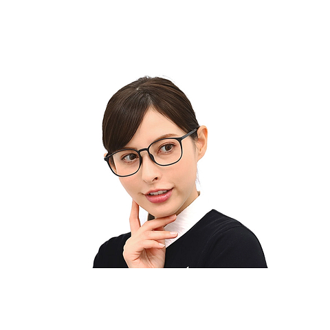 OWNDAYS | ESSENTIAL MATTE BLACK Full Rim Wellington left side