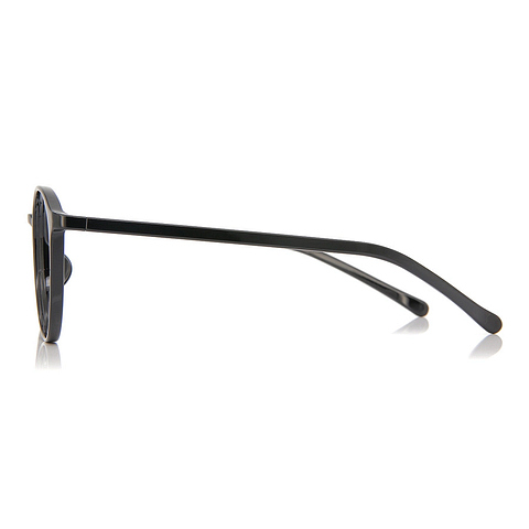 OWNDAYS | ESSENTIAL Black Full Rim Boston left side