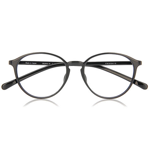 OWNDAYS | ESSENTIAL Black Full Rim Boston right side