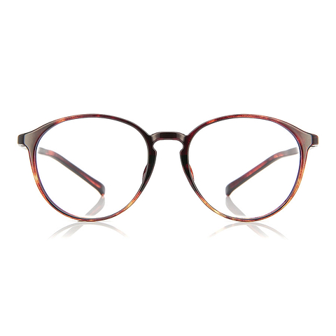 OWNDAYS | ESSENTIAL Light Brown Full Rim Boston left side
