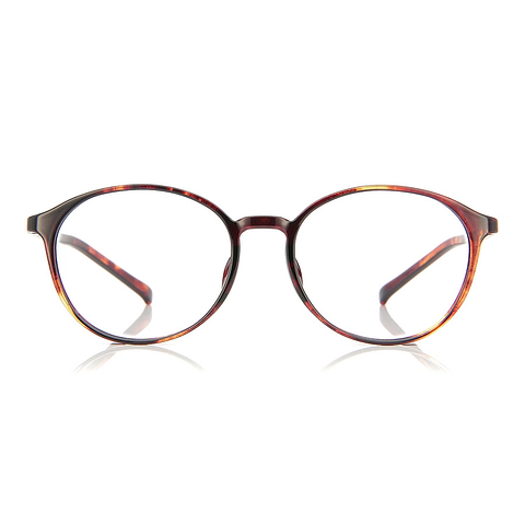 OWNDAYS | ESSENTIAL Light Brown Full Rim Boston left side
