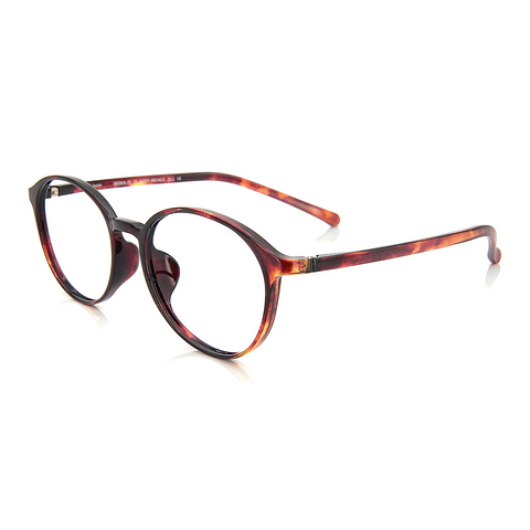 OWNDAYS | ESSENTIAL Light Brown Full Rim Boston right side