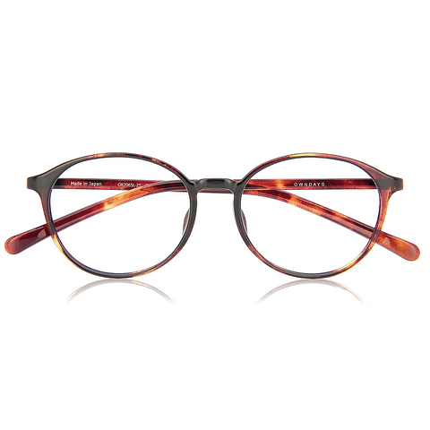 OWNDAYS | ESSENTIAL Light Brown Full Rim Boston right side