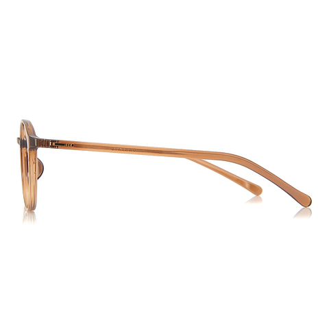 OWNDAYS | ESSENTIAL Light Brown Full Rim Boston left side
