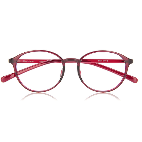 OWNDAYS | ESSENTIAL Red Full Rim Boston right side