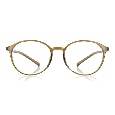 OWNDAYS | ESSENTIAL Tan Brown Full Rim Boston left side