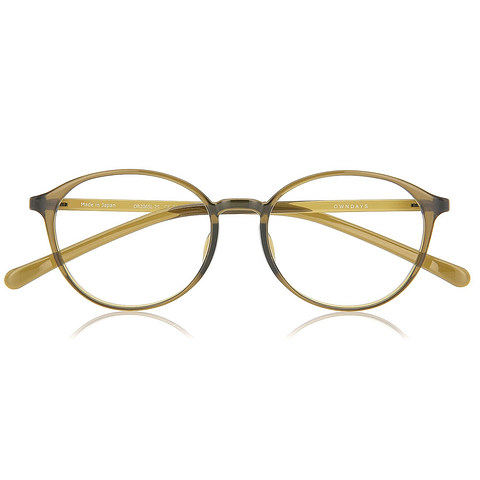 OWNDAYS | ESSENTIAL Tan Brown Full Rim Boston right side