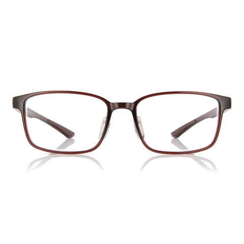 OWNDAYS | ESSENTIAL Light Brown Full Rim Rectangle left side