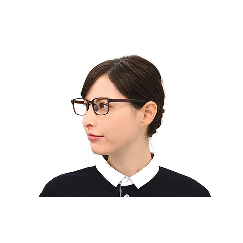 OWNDAYS | ESSENTIAL Light Brown Full Rim Rectangle right side