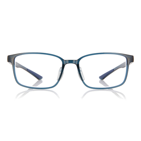 OWNDAYS | ESSENTIAL Navy Blue Full Rim Rectangle left side