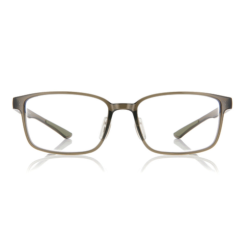 OWNDAYS | ESSENTIAL Tan Brown Full Rim Rectangle left side