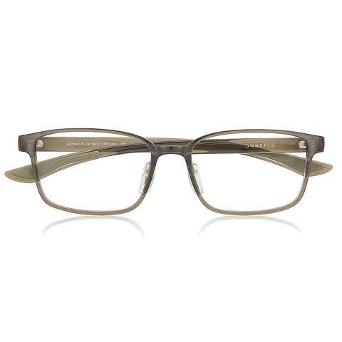 OWNDAYS | ESSENTIAL Tan Brown Full Rim Rectangle right side