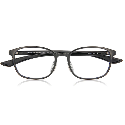 OWNDAYS | ESSENTIAL Black Full Rim Wellington right side
