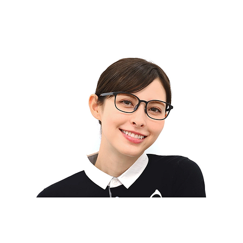 OWNDAYS | ESSENTIAL Black Full Rim Wellington left side