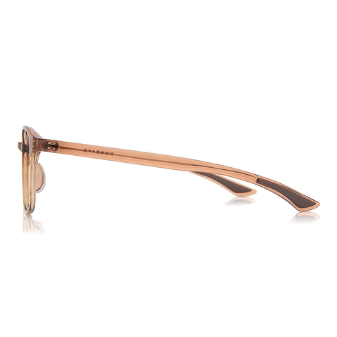 OWNDAYS | ESSENTIAL Light Brown Full Rim Wellington left side