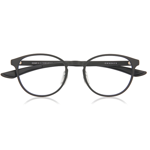 OWNDAYS | ESSENTIAL MATTE BLACK Full Rim Boston right side