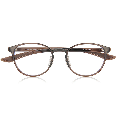 OWNDAYS | ESSENTIAL Brown Full Rim Boston right side
