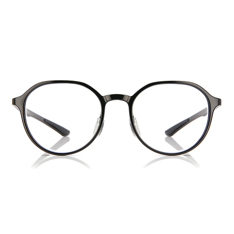 OWNDAYS | ESSENTIAL Black Full Rim Boston left side