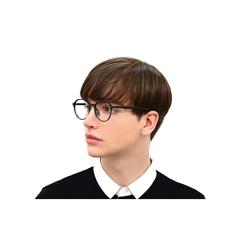 OWNDAYS | ESSENTIAL Black Full Rim Boston right side