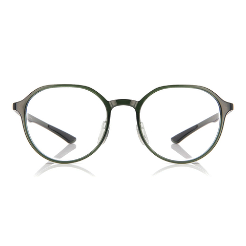 OWNDAYS | ESSENTIAL Green Full Rim Boston left side