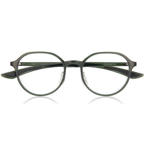 OWNDAYS | ESSENTIAL Green Full Rim Boston right side