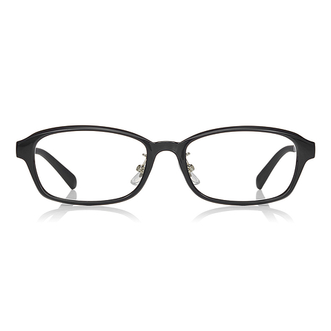 OWNDAYS | ESSENTIAL Black Full Rim Rectangle left side