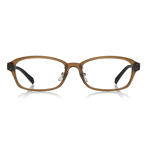 OWNDAYS | ESSENTIAL Light Brown Full Rim Rectangle left side