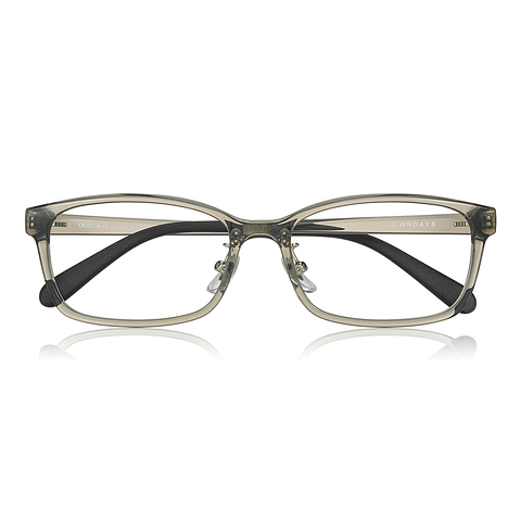 OWNDAYS | ESSENTIAL Khaki Full Rim Rectangle right side