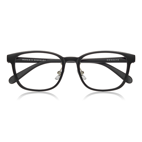 OWNDAYS | ESSENTIAL Black Full Rim Wellington right side