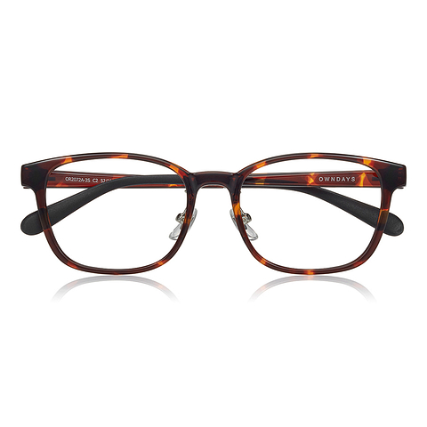OWNDAYS | ESSENTIAL Light Brown Full Rim Wellington right side
