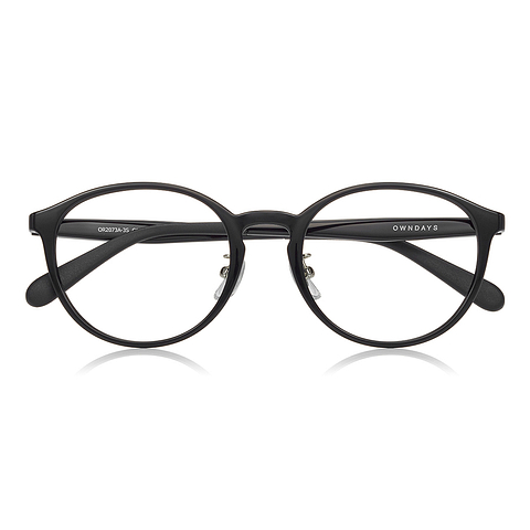 OWNDAYS | ESSENTIAL Black Full Rim Boston right side