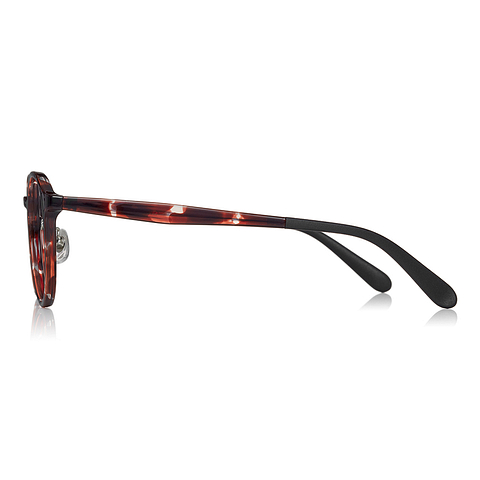 OWNDAYS | ESSENTIAL Brown Demi Full Rim Boston left side
