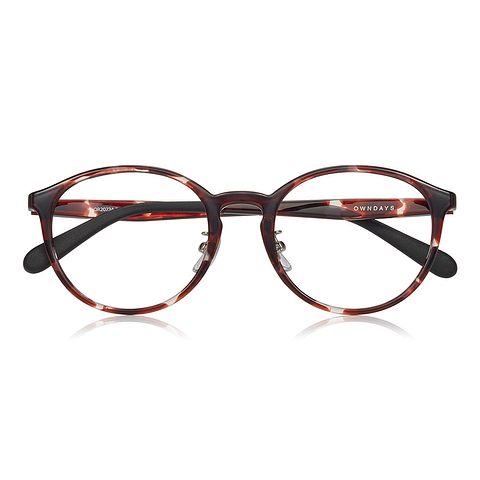 OWNDAYS | ESSENTIAL Brown Demi Full Rim Boston right side
