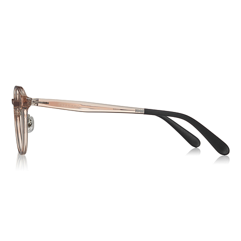 OWNDAYS | ESSENTIAL Clear Brown Full Rim Boston left side