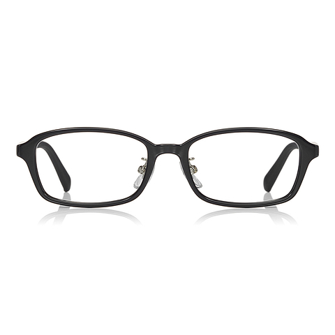 OWNDAYS | ESSENTIAL Black Full Rim Rectangle left side