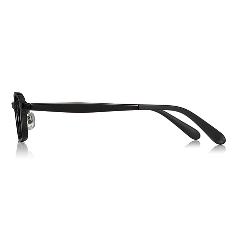 OWNDAYS | ESSENTIAL Black Full Rim Rectangle left side