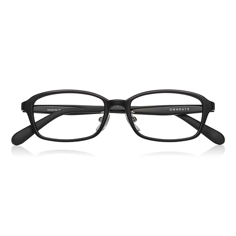 OWNDAYS | ESSENTIAL Black Full Rim Rectangle right side