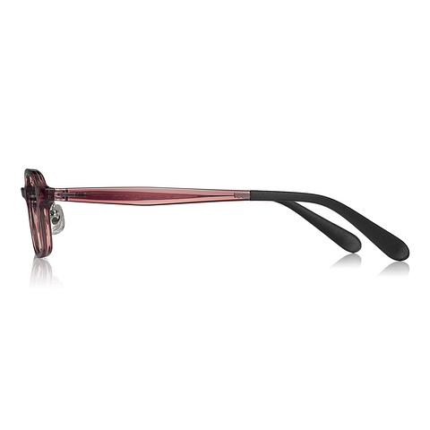 OWNDAYS | ESSENTIAL Red Full Rim Rectangle left side