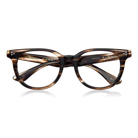 Senichisaku Light Brown Full Rim Boston right side
