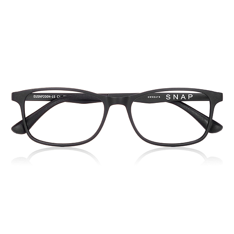 OWNDAYS | SUN Black Full Rim Rectangle left side