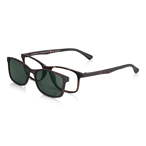 OWNDAYS | SUN Light Brown Full Rim Rectangle left side