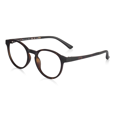 OWNDAYS | SUN Light Brown Full Rim Boston left side